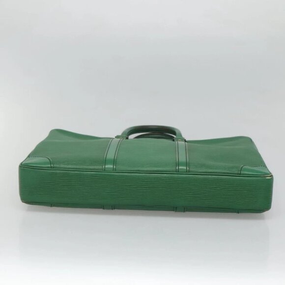 LOUIS VUITTON Epi Porte Documents Voyage Business Bag Green M54474 Auth - Picture 8 of 14